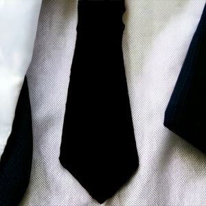 Plain Black Tie